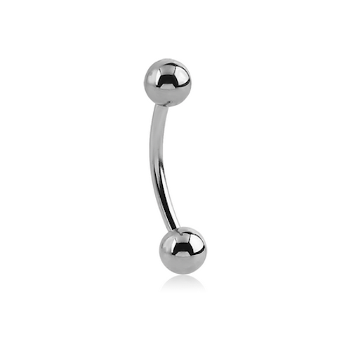 Piercing Microbell Curvo Básico Aço 316L